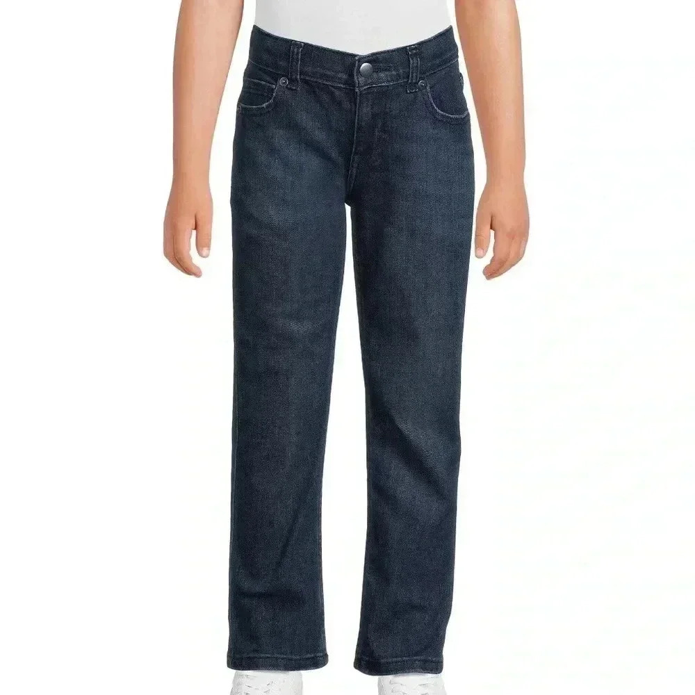 Wonder Nation Boys Straight Leg Husky Jeans